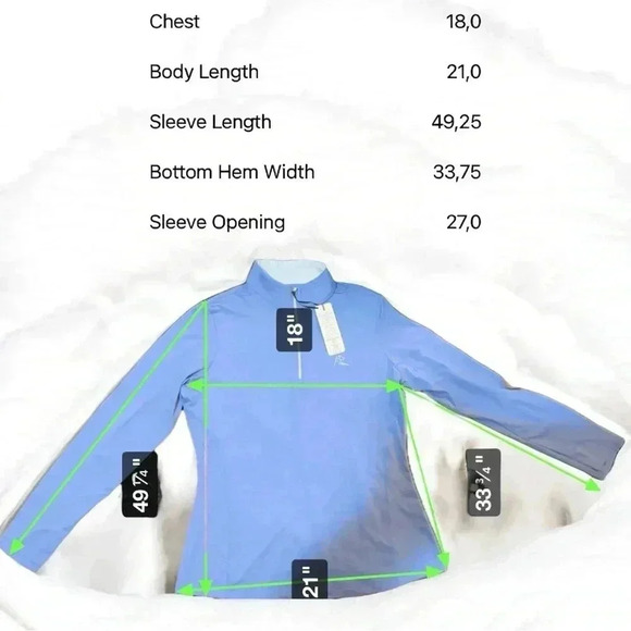 NWT | Rhoback Crave | Best sellers | Activity Women’s Q-Zip Blue Pullover (Sz M) - Picture 8 of 12